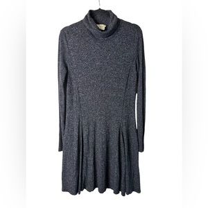 Saturday Sunday by Anthropologie Gray Long Sleeve Turtleneck Dress Size Medium
